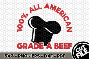 100 All American Grade a Beef - BBQ SVG