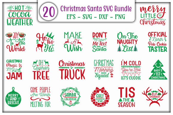Christmas Santa SVG Design Bundle