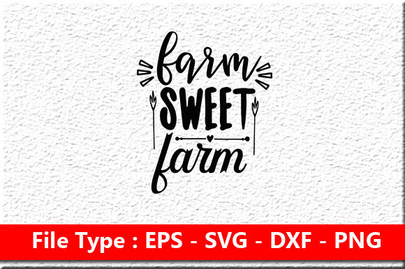 Farm House Svg Design, Farm Sweet Farm