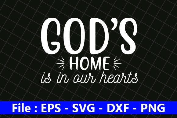 Farm House SVG Design, God’s Home is