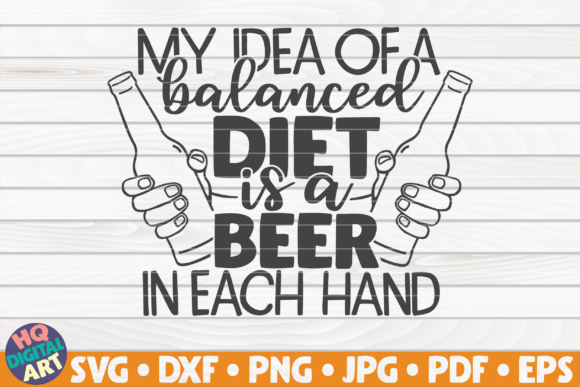 My Idea of a Balanced Diet SVG