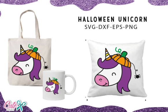 Unicorn with Pumpkin Hat Halloween SVG Review for Real Projects