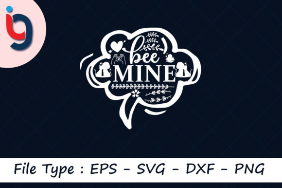 Valentine's Day SVG Design, Bee Mine